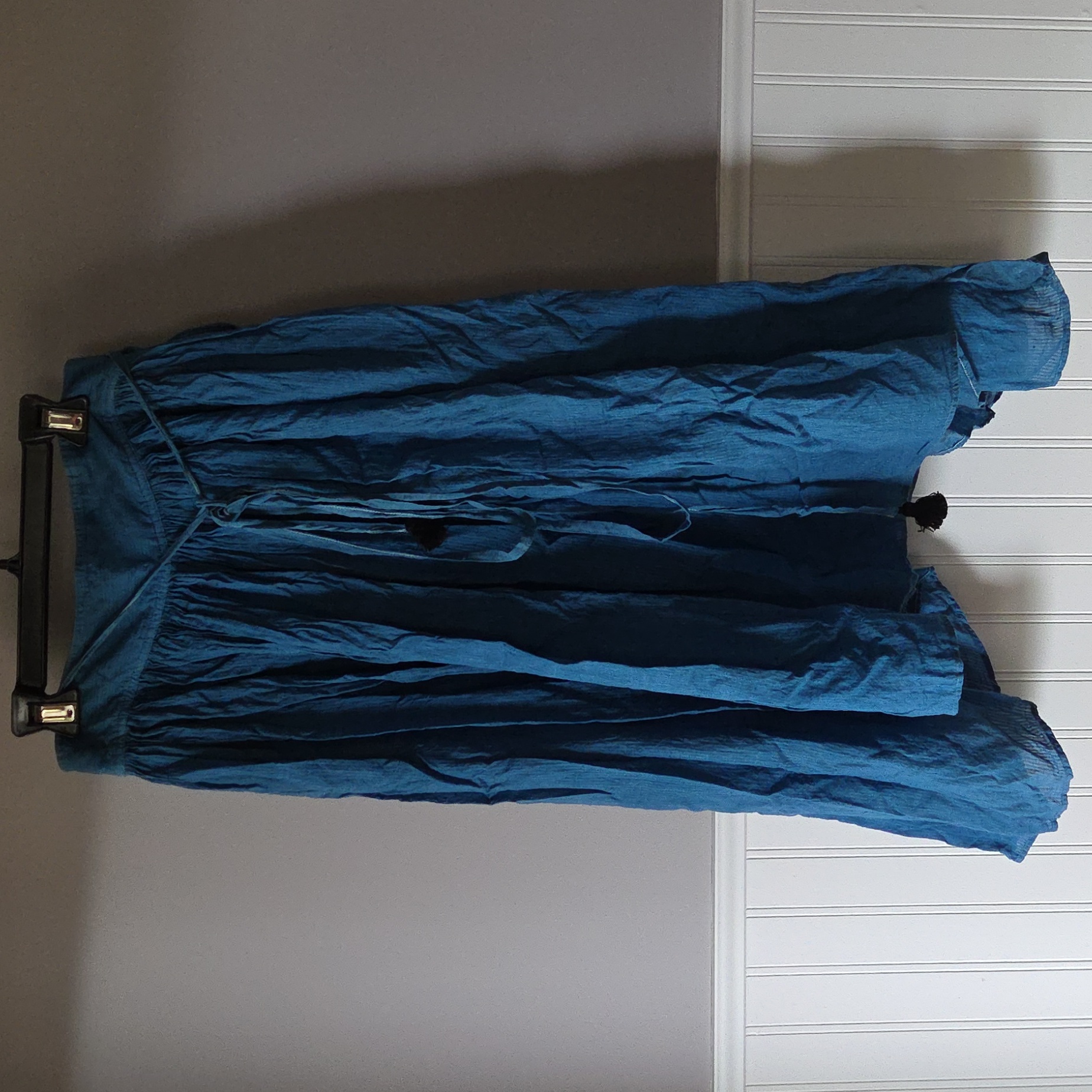Tabrik Indigo-Dyed Gathered Skirt